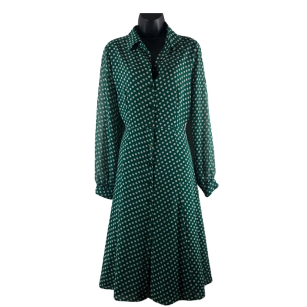 Eva Mendez New York & Company Dress polkadot SZ6 - Picture 2 of 8